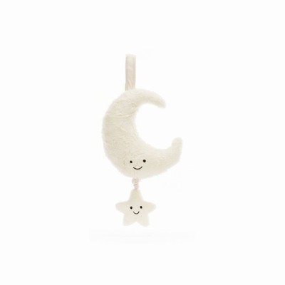 Jellycat Amuseables Moon Musical Pull | YWTF-91236